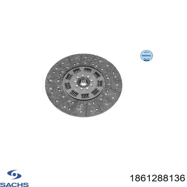 Диск сцепления 1861288136 Sachs