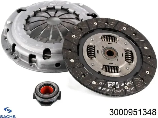 Купить 3000951348 Sachs Комплект сцепления (диск, корзина, подшипник)