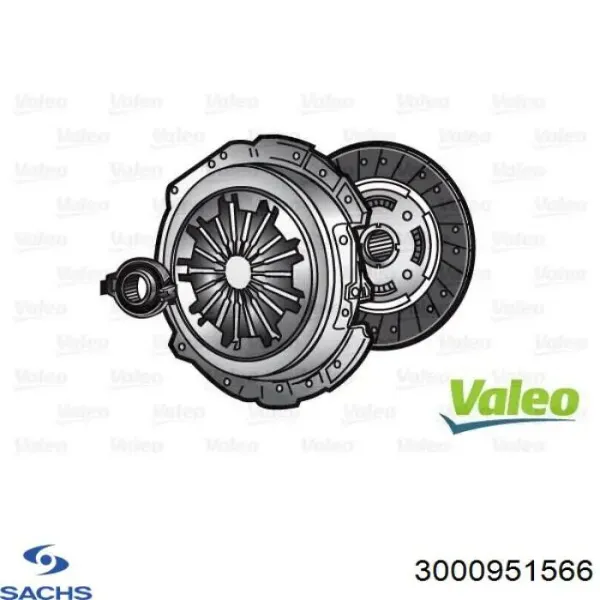 Купить 3000951566 Sachs Комплект сцепления (диск, корзина, подшипник)