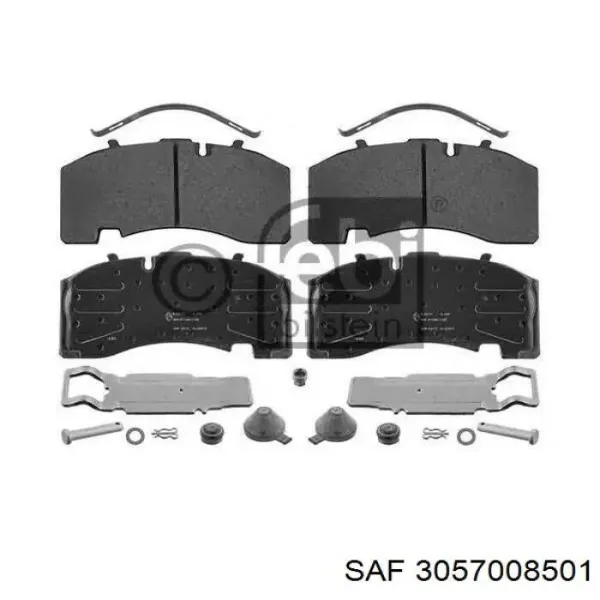 Задние тормозные колодки 3057008501 SAF