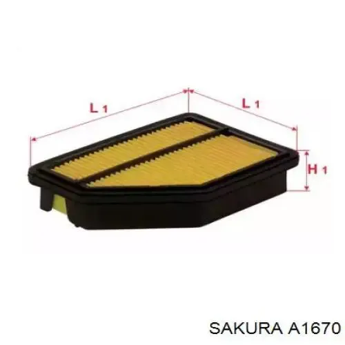 Воздушный фильтр A1670 Sakura