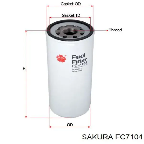 Топливный фильтр FC7104 Sakura