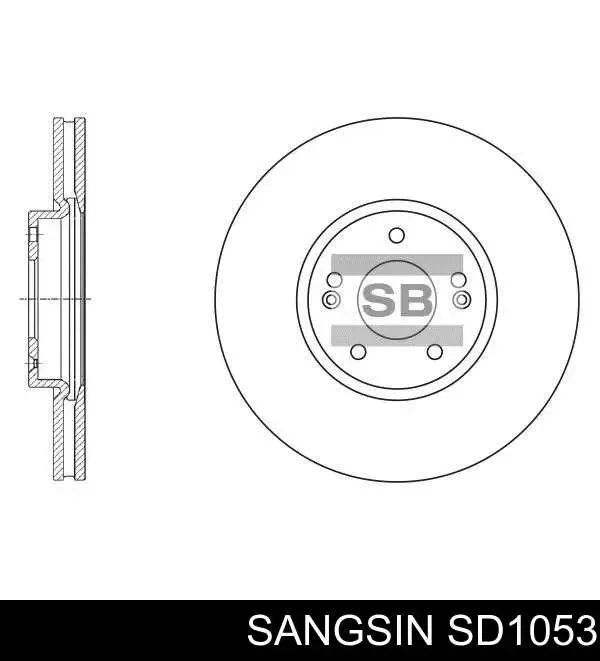 Передние тормозные диски SD1053 Sangsin