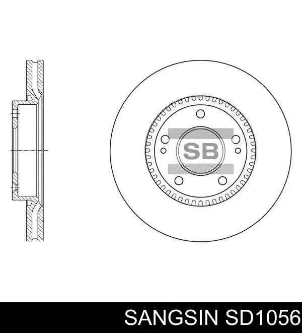 Передние тормозные диски SD1056 Sangsin