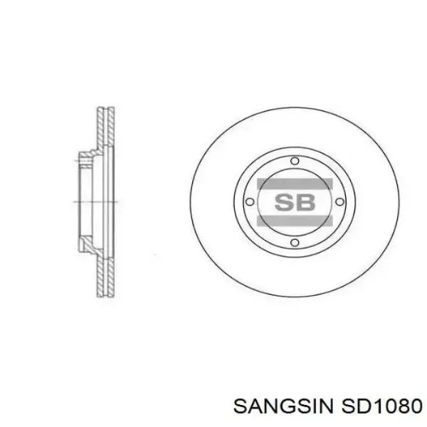 Тормозные диски SD1080 Sangsin