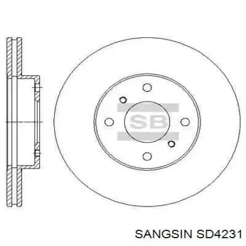Передние тормозные диски SD4231 Sangsin