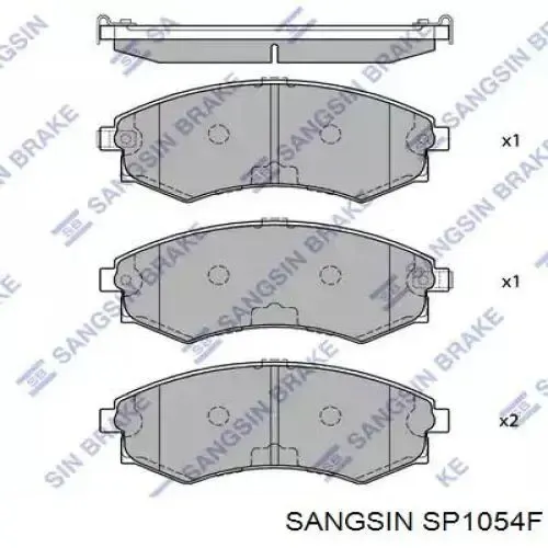 Передние тормозные колодки SP1054F Sangsin