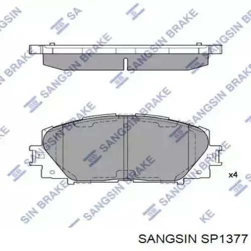 Передние тормозные колодки SP1377 Sangsin