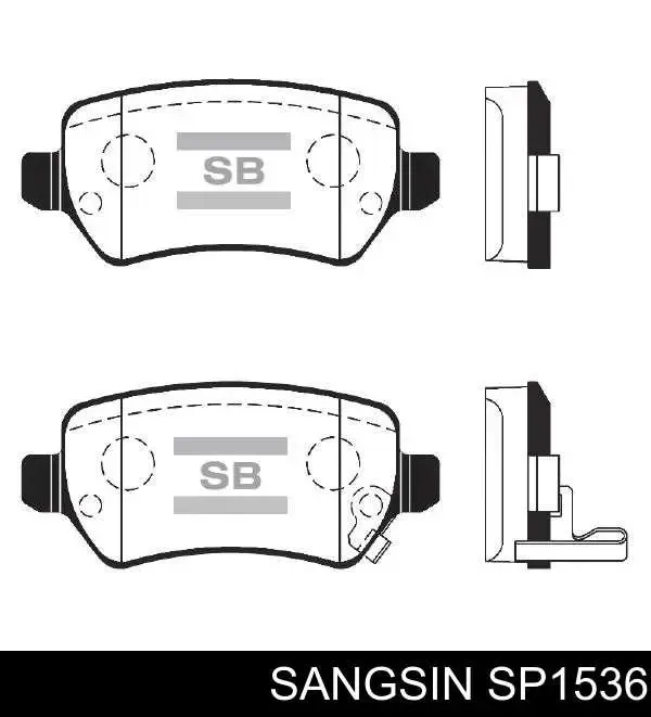 Задние тормозные колодки SP1536 Sangsin