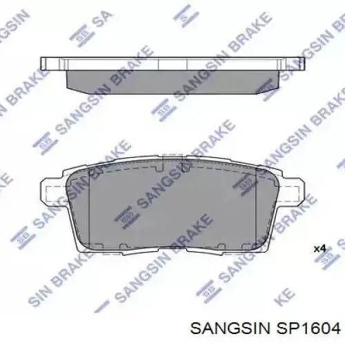 Задние тормозные колодки SP1604 Sangsin