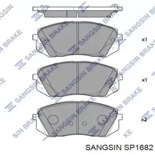 Передние тормозные колодки SP1682 Sangsin