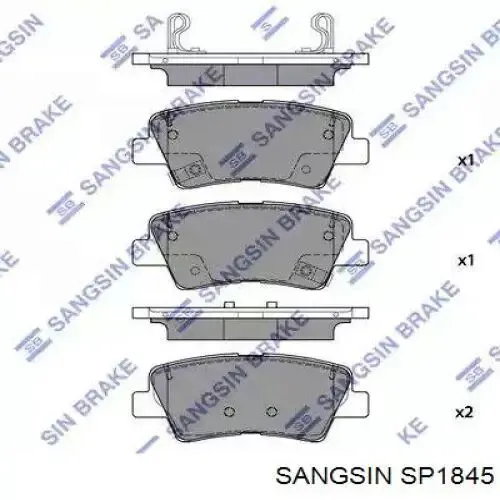 Задние тормозные колодки SP1845 Sangsin