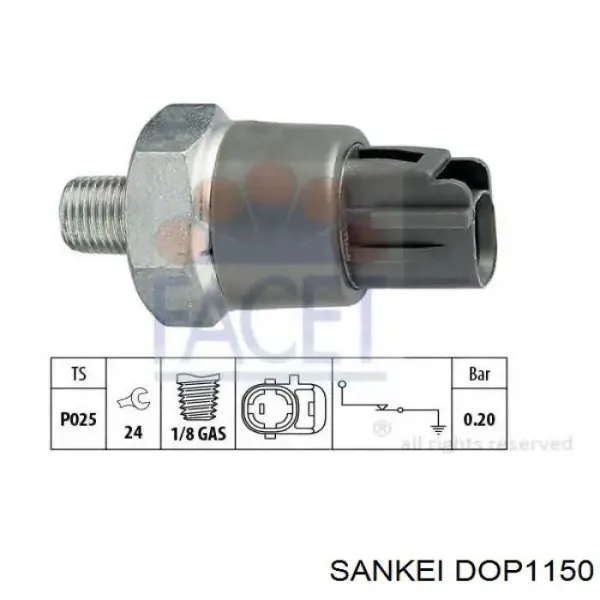 Датчик давления масла DOP1150 Sankei