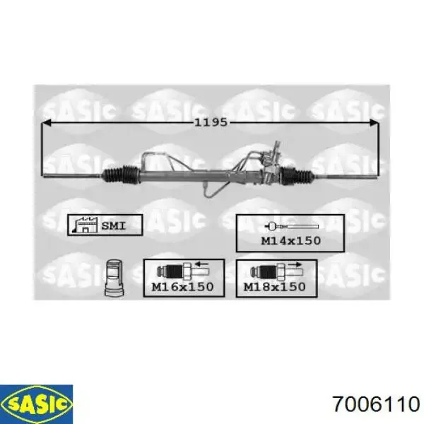 Рулевая рейка 7701351849 Renault (RVI)