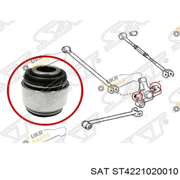 Сайлентблок цапфы задней ST4221020010 SAT