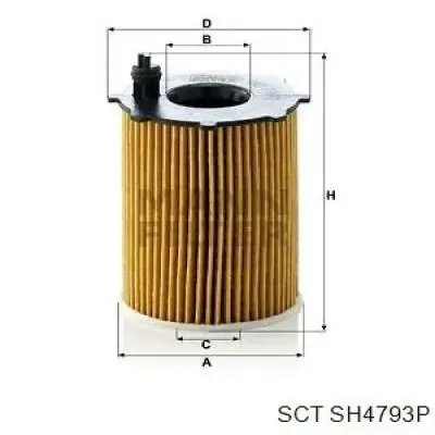 Фильтр масла SCT SH4793P
