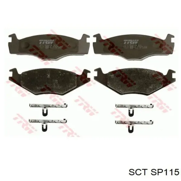 Передние тормозные колодки SP115 SCT