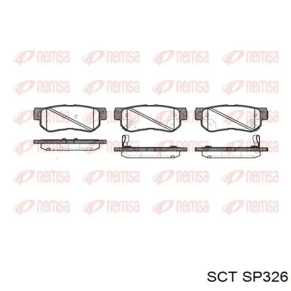 Задние тормозные колодки SP326 SCT