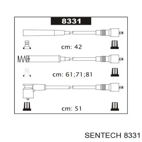 Высоковольтные провода 8331 Sentech