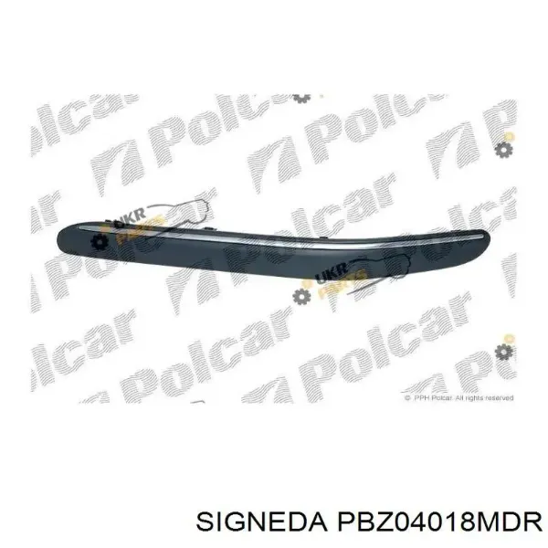 Молдинг бампера переднего правый PBZ04018MDR Signeda