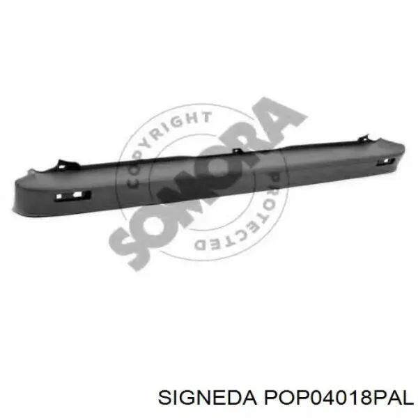 Бампер задний, левая часть POP04018PAL Signeda