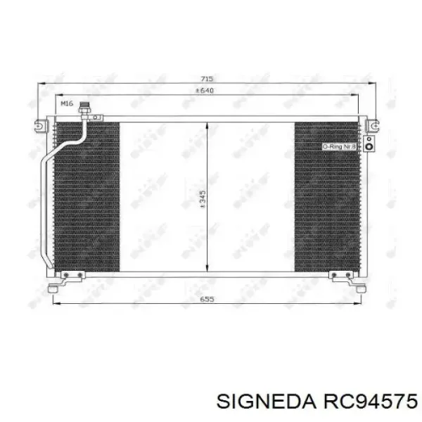 Радиатор кондиционера RC94575 Signeda