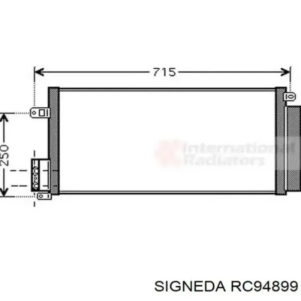 Радиатор кондиционера RC94899 Signeda