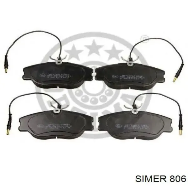 Задние тормозные колодки 806 Simer