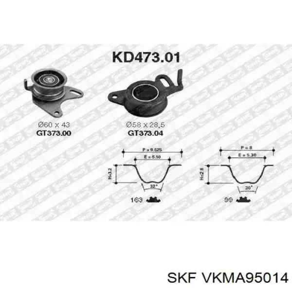 ГРМ ремни, комплект SKF VKMA95014 цена, от