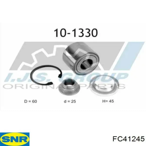 Подшипник задней ступицы FC41245 SNR