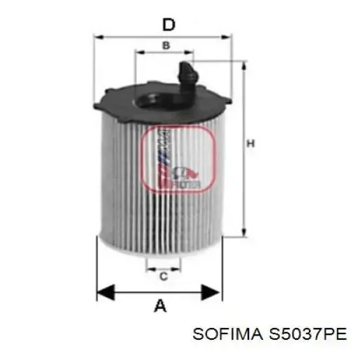 S5037PE Sofima Масляный фильтр двигателя
