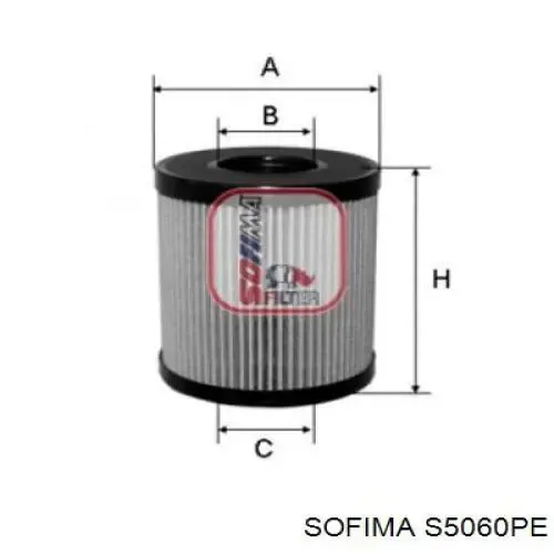 S5060PE Sofima Масляный фильтр двигателя