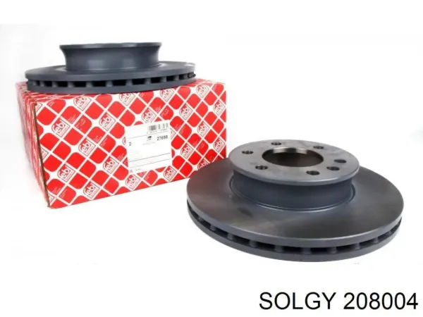 Передние тормозные диски 208004 Solgy