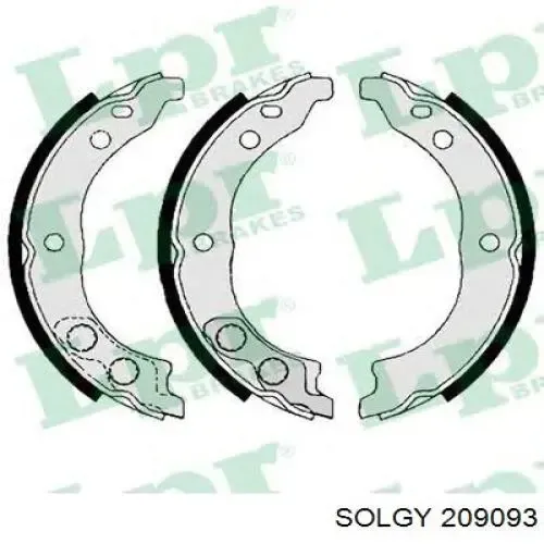 Колодки ручника 209093 Solgy