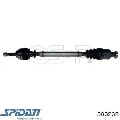 Правая полуось 303232 GKN-Spidan