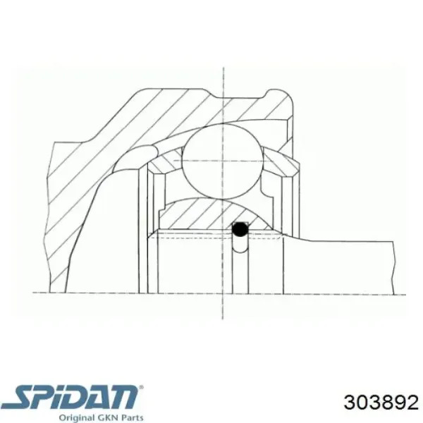 ШРУС наружный передний 303892 GKN-Spidan