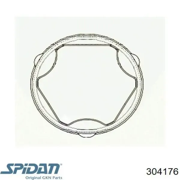 Пыльник ШРУСа внутренний 304176 GKN-Spidan