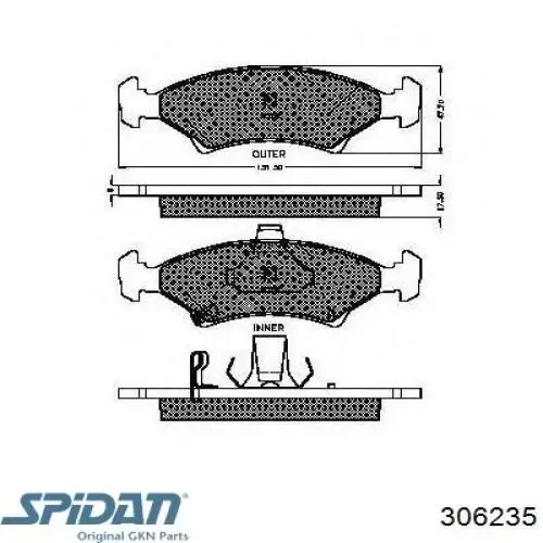 Пыльник ШРУСа внутренний 306235 GKN-Spidan