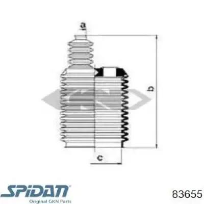 Пыльник рулевой рейки 0083655 GKN-Spidan