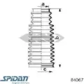 Пыльник рулевой рейки SPIDAN 0084067