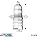 Пыльник рулевой рейки SPIDAN 84080