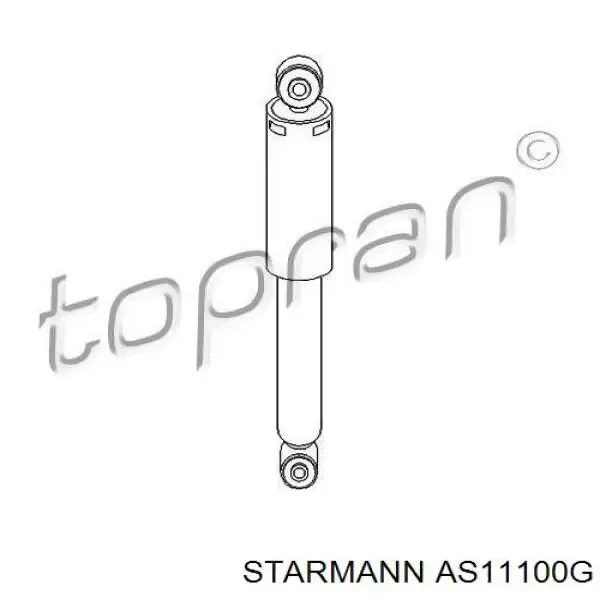 Амортизатор задний AS11100G Starmann
