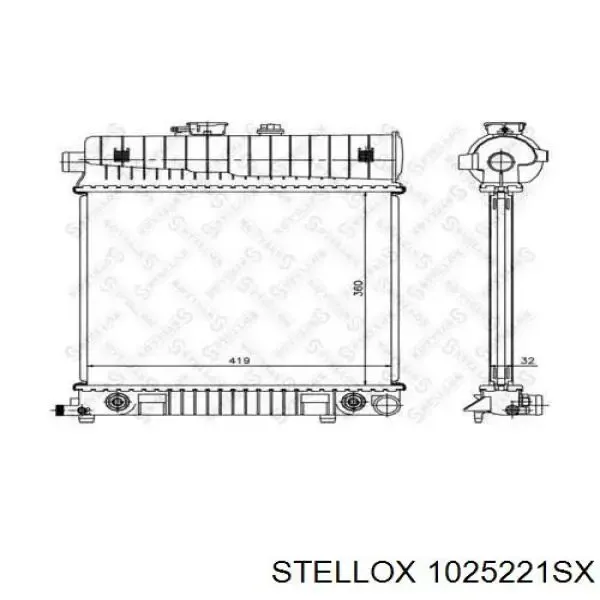 Купить A2025006103 Mercedes Радиатор водяной
