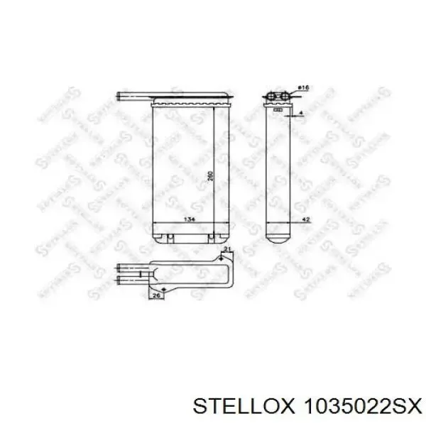 Радиатор печки 350218209003 Magneti Marelli