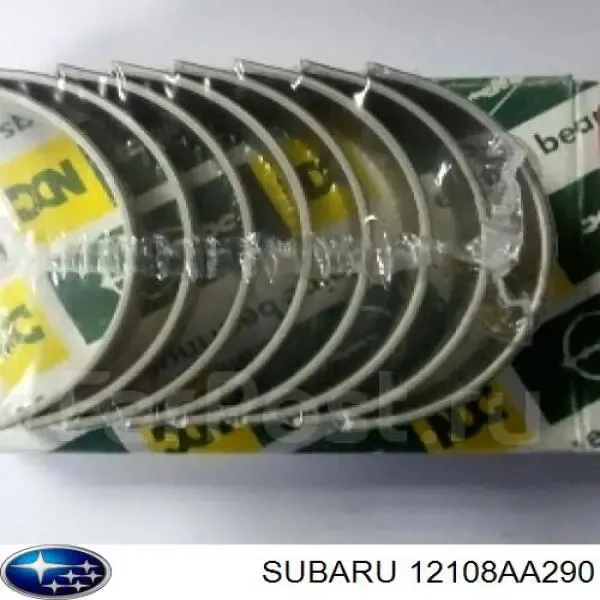 12108AA290 Subaru Вкладыши коленвала шатунные, комплект, стандарт 12108AA290 Subaru Вкладыши коленвала шатунные, комплект, стандарт