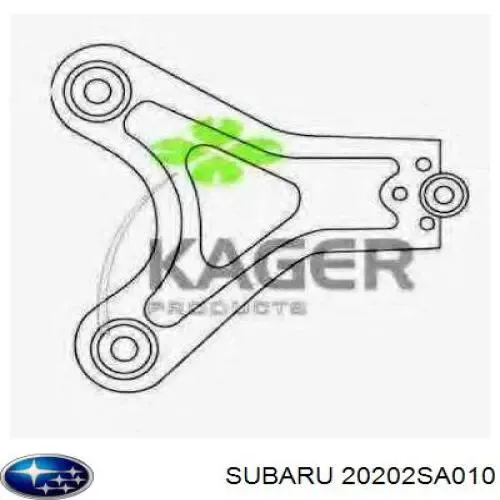 Рычаг передней подвески левый 20202SA010 Subaru