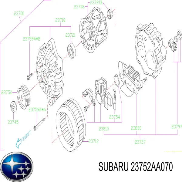Шкив генератора AP5005 AS/Auto Storm