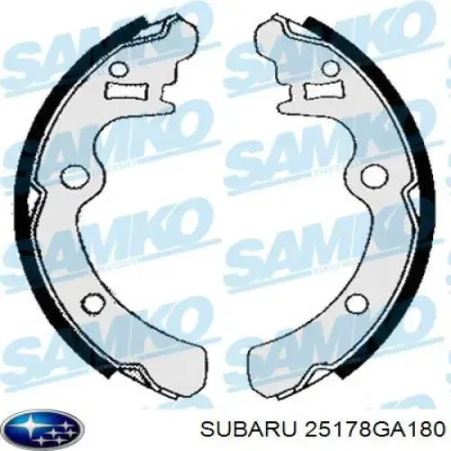 Задние барабанные колодки 25178GA180 Subaru