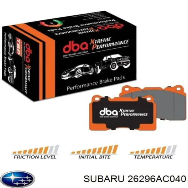 26296AC040 Subaru Колодки передние
