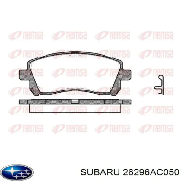 Тормозные колодки Subaru 26296AC050